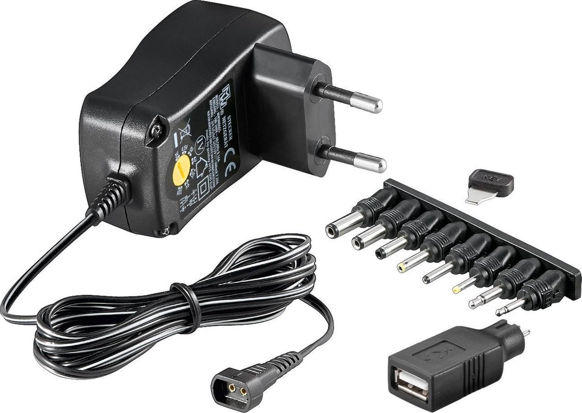 Goobay NTS 600 EuP MW 3N06GS netvoeding & inverter Zwart