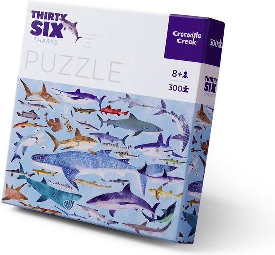 Afbeelding van het spel Crocodile Creek 300 pc Puzzle - 36 Sharks