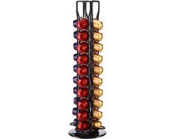 Behave Capsulehouder - 360° Draaibaar - Cuphouder - Zwart - Geschikt voor 40 Nespresso capsules