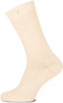XPOOOS - Essential Den Bosch Unisex bamboe Sokken - Badstof zool - Maat 39/42 - Cream