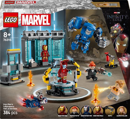 LEGO Marvel Iron Mans Laboratorium Set - 76315 - Iron Man | bol
