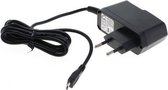 USB Micro B thuislader met vaste kabel - 2,5A / zwart - 1,2 meter