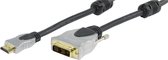 HQ - HDMI naar DVI kabel - 3 m - Zwart