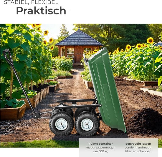 Handkar Kruiwagen Steekwagen bolderkar kiepwagen tuinkar van Fermultipower — afbeelding 4
