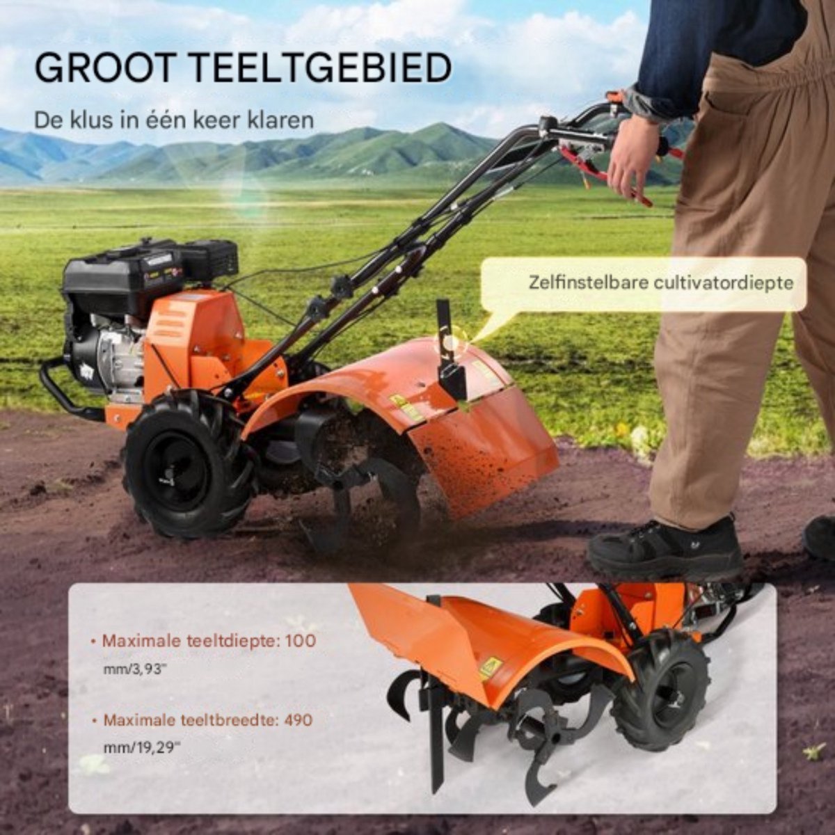 Happiq Verticuteermachines - Tuinfrees Cultivator thumbnail 5
