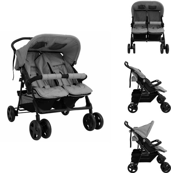 vidaXL Tweeling Kinderwagen - Tweeling Kinderwagens - - vidaXL - €185,00