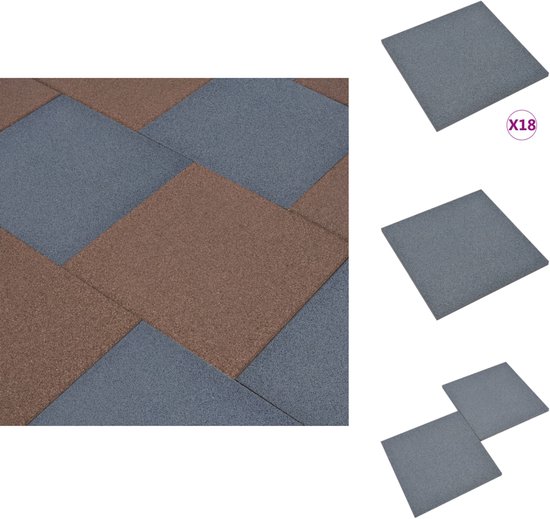 Valmat Texture vidaXL Valmat - Valmatten - Rubberen Mat - Rubberen Vloertegel ...