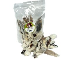 Konijnenoren Snacks Petsnack - Natuurlijke Hondensnacks met Vacht - 200 Gr