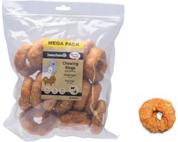 Beeztees Kauwring met Kip - Kauwsnacks Hond - Hondensnacks - Voordeelverpakking 15ST - 7,5 cm
