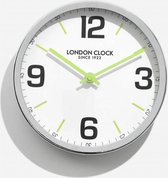 London clock Schoolklok - Zest- Chroom