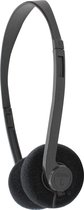SoundLAB super lichtgewicht on-ear stereo hoofdtelefoon / zwart - 1,2 meter