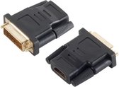 Premium DVI-D Dual Link (m) - HDMI (v) adapter / zwart