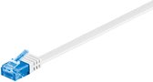 Bol.com Wentronic CAT6A Netwerkkabel - RJ45 - Blauw;Wit - 0.5 m aanbieding