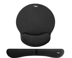 MADGIGA Polssteun - Muismat - Polssteun - Zwart - ANTI SLIP - Gaming - Ergonomisch - Muisarm - Polsklachten - Computer - Laptop