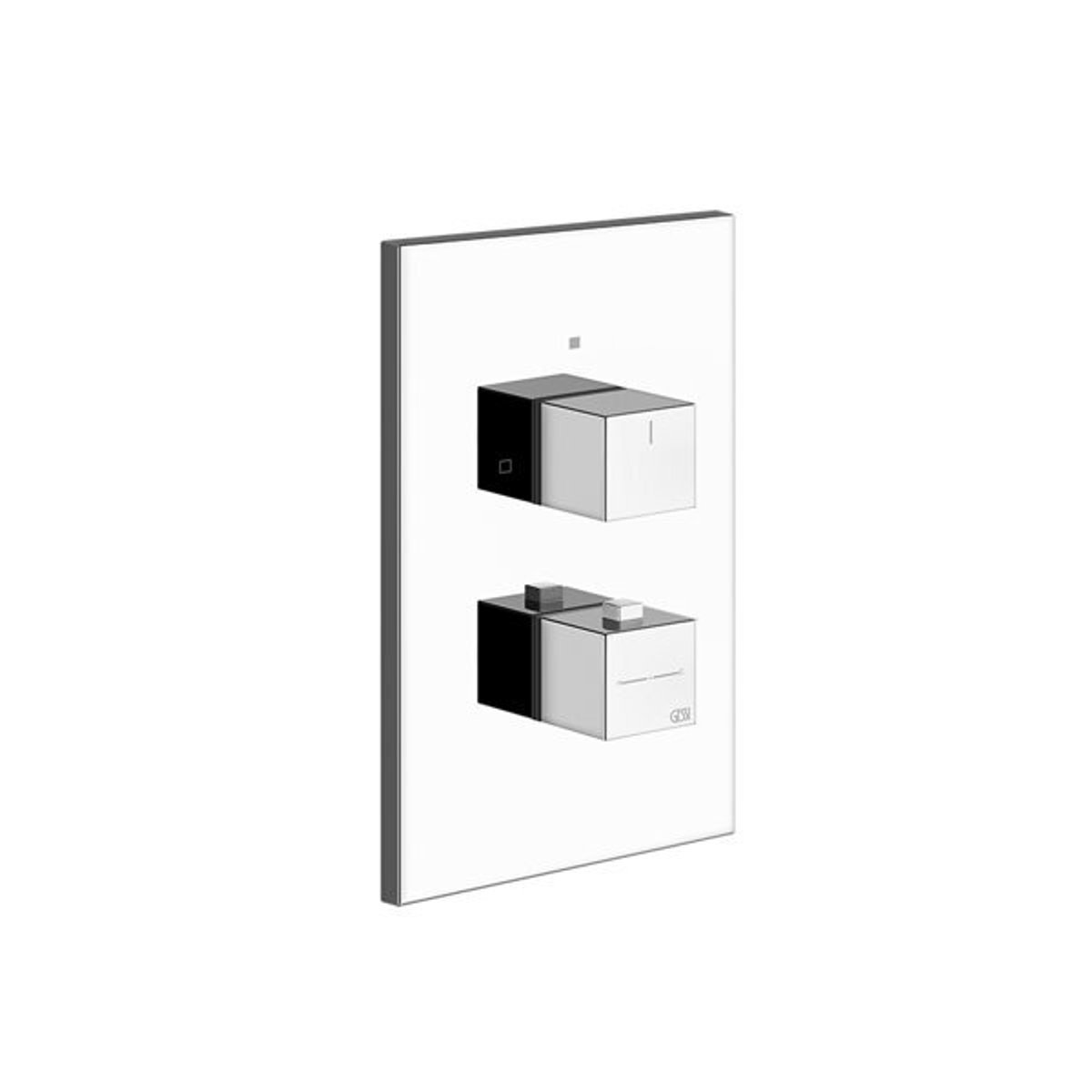 GESSI Rettangolo Thermostatische Inbouw Douchekraan Afbouwdeel 2-weg – 20184-031 Chroom | Design Douchekraan Inbouw Bediening