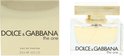 Dolce & Gabbana The One Eau de Parfum 50ml flesje naast de gouden doos.