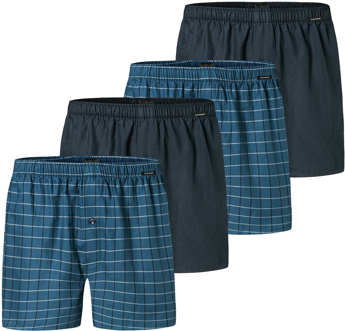 Schiesser Heren boxershort 4 pack Web