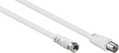 F (m) - Coax IEC (v) coaxkabel / wit - 2,5 meter