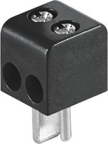 Goobay Loudspeaker connector mannelijk zwart - schroefbaar