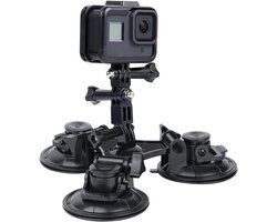 Premium Auto Camera Mount Fixation Convenant pour Go Pro - Support Action Camera avec Ventouses - Auto Accessoires