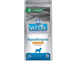 Voer Farmina Vet Life Hypoallergenic Fish & Potato 12 kg Volwassen