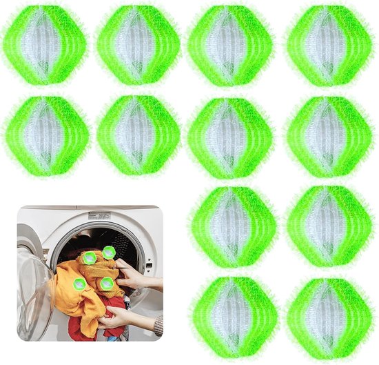 6 stuks herbruikbare pluisballen voor de wasmachine