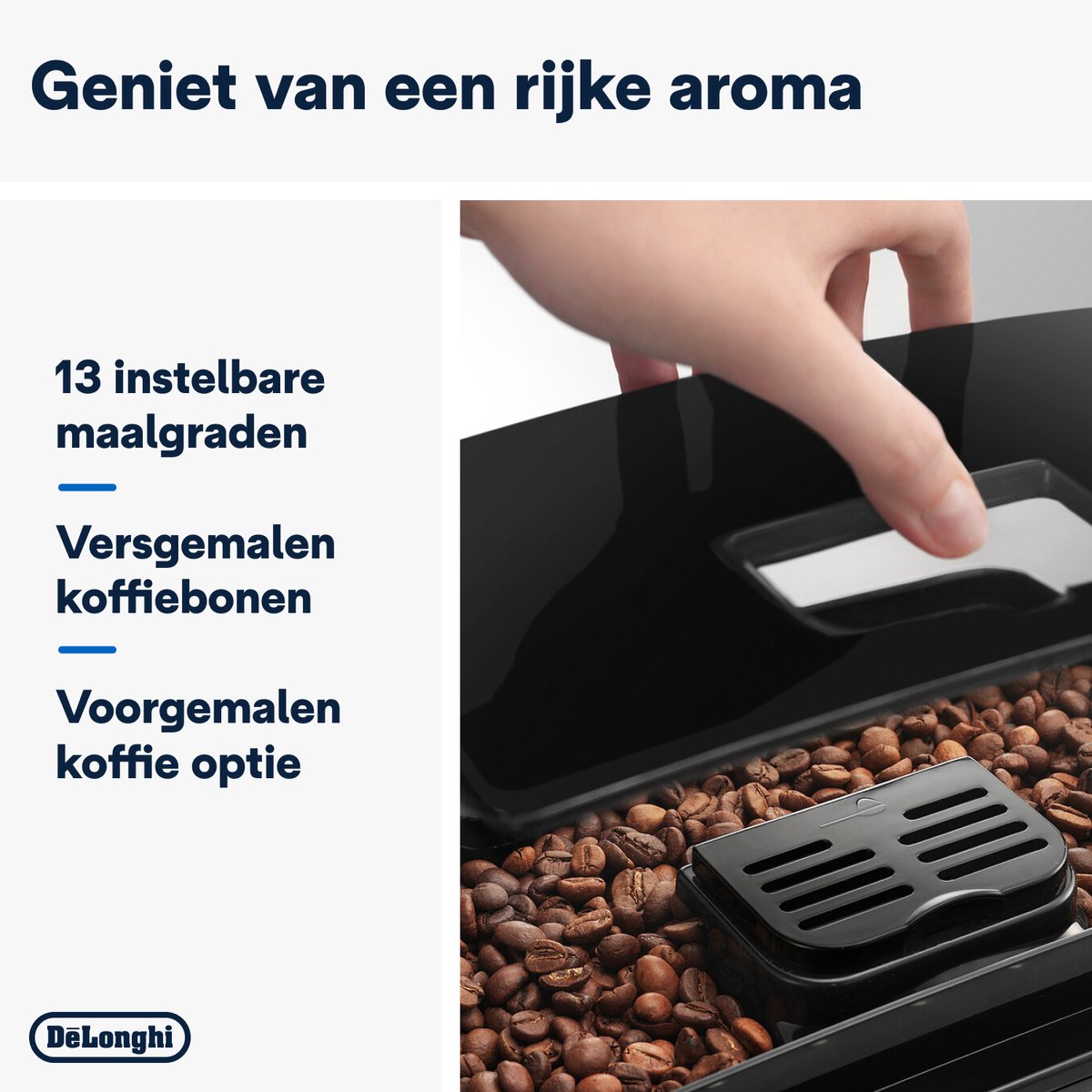De’Longhi Magnifica S - volautomatische espressomachine met handmatige melkopschuimer en uitneembare zetgroep - Zwart - ECAM20.110.B — afbeelding 5