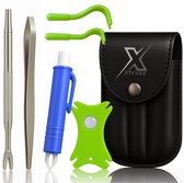 Xtrazz® Complete Tekentang Set - 6 In 1 Tekenpincet - Tekenverwijderaar - Tekenkaart & Tekenhaak voor Hond En Kat