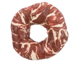 DierOKÉ - 4x Marbled kauwdonut met rund & vis - hondensnack - kauwring met beef - graanvrij - glutenvrij - natuurlijke hondensnacks - donut - kauwring