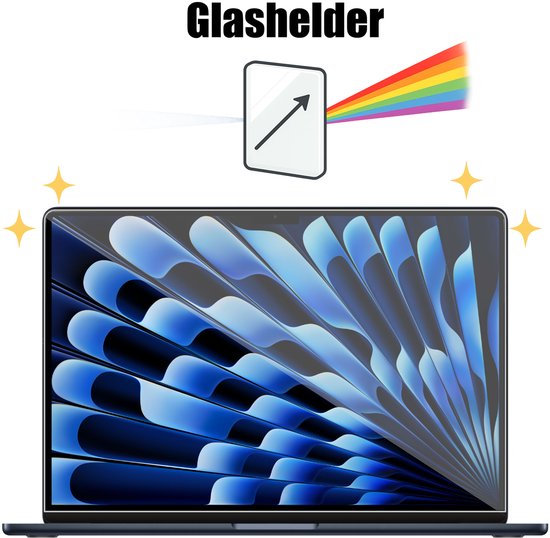 Lot de 2 films protecteurs d'écran ChiGuard pour MacBook Air / Pro 13,6 pouces - Verre de protection incurvé - GuardCover