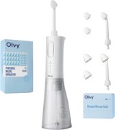Olvy Neusdouche – Met 50 Zakjes Spoelzout – Neusspoeler - Elektrische Neusreiniger – Neusdouche Volwassenen - Nasaal Spoelzout - Neus Zout