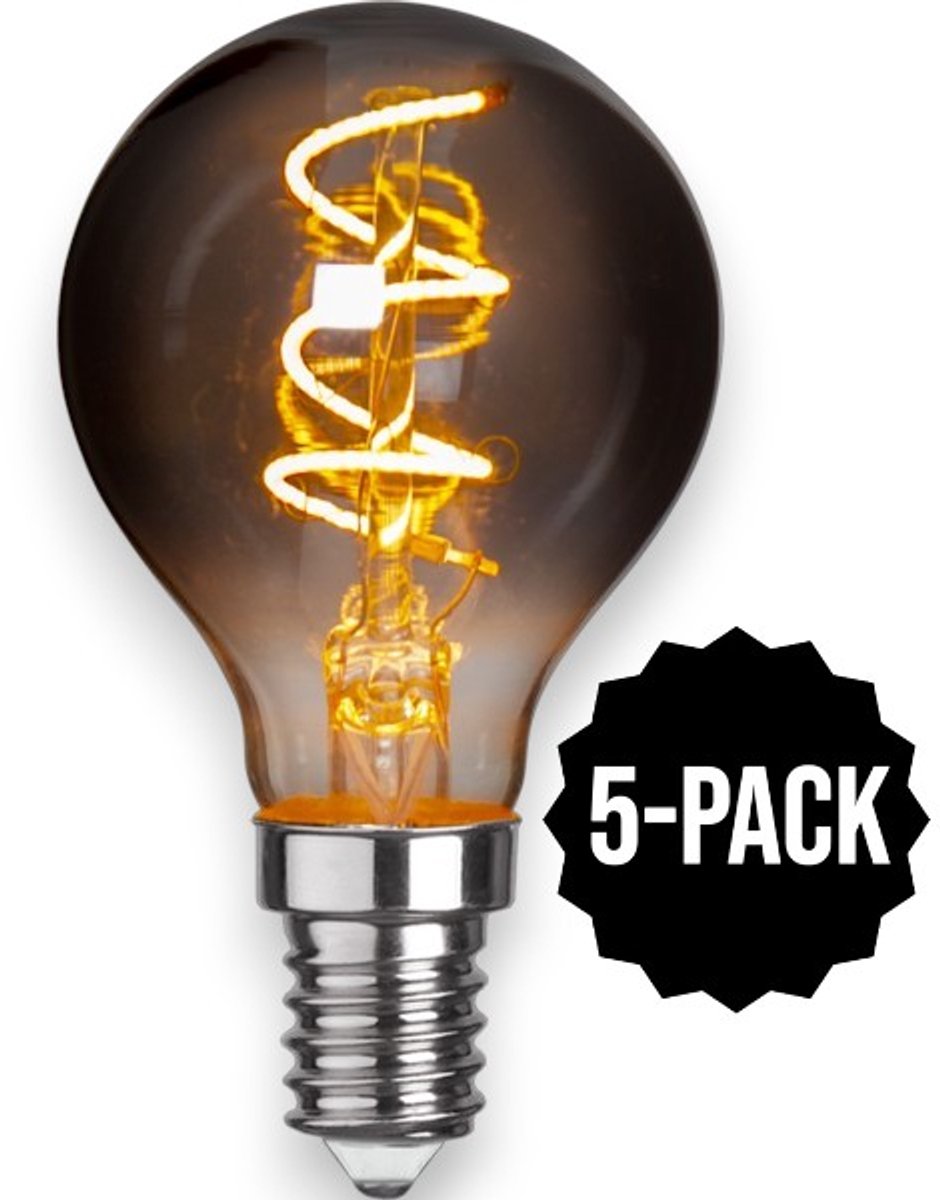 5-Pack | Kogellamp - E14 - 3W - Super Warm Wit