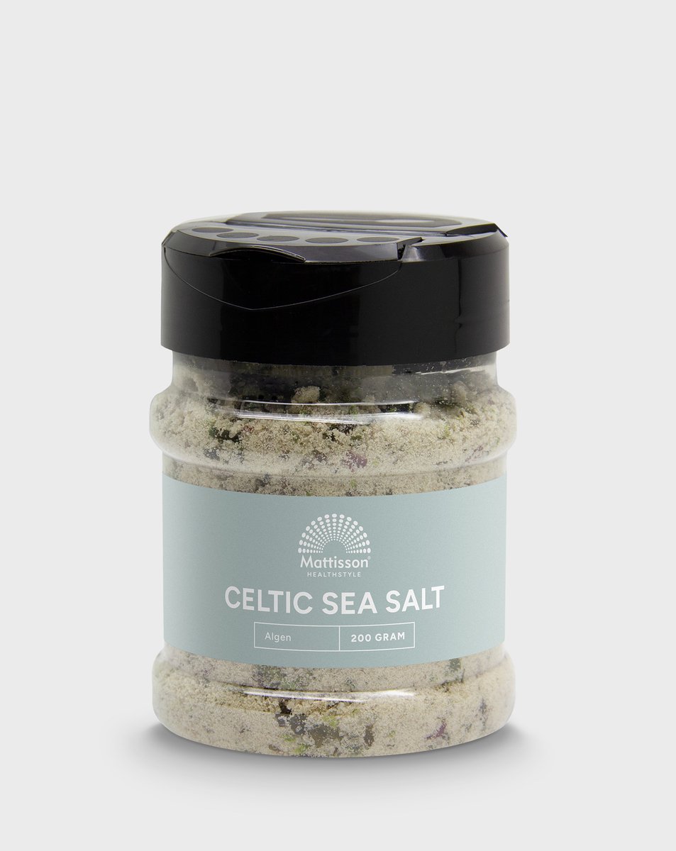 Goedkoopste Mattisson - Keltisch Zeezout met Algen - Celtic Sea Salt - 100 Natuurlijk - 200 Gram