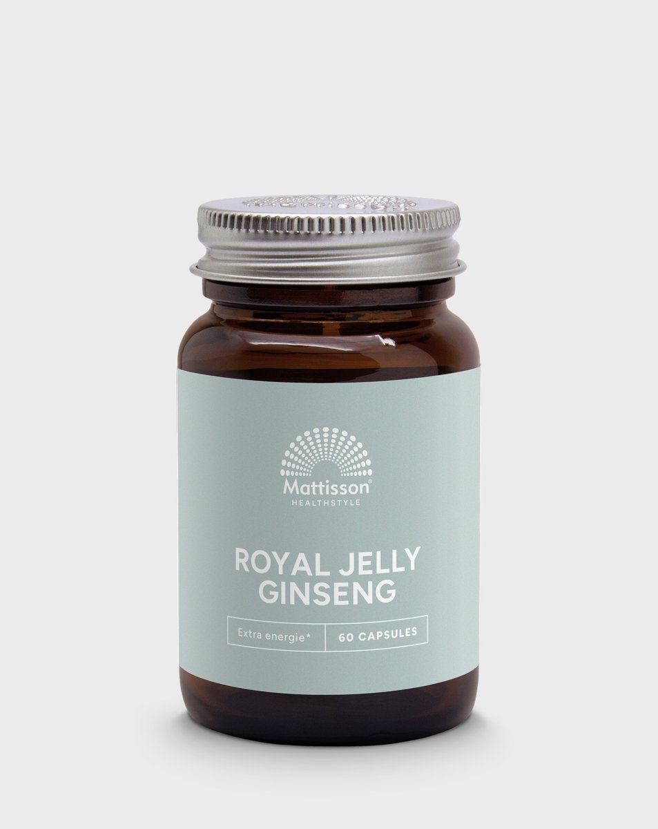 Goedkoopste Mattisson - Royal Jelly & Ginseng - Koninginnegelei - Voedingssupplement - 60 Capsules