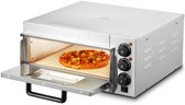 Bol.com Pizzaoven - Elektrische Pizzaoven - Multifunctionele Pizzamaker - Enkeldekslaag - met Handvat - Steen - 14inch - 51.7 x ... aanbieding