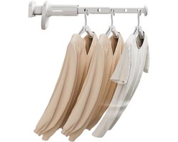 Draagbare Kledinghanger Met 5 Haken - Uitschuifbaar Droogrek Voor Binnen En Buiten