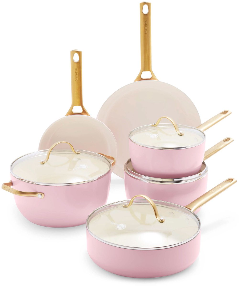 Greenpan Padova Blush Pink 10-delige Pannenset - Copy