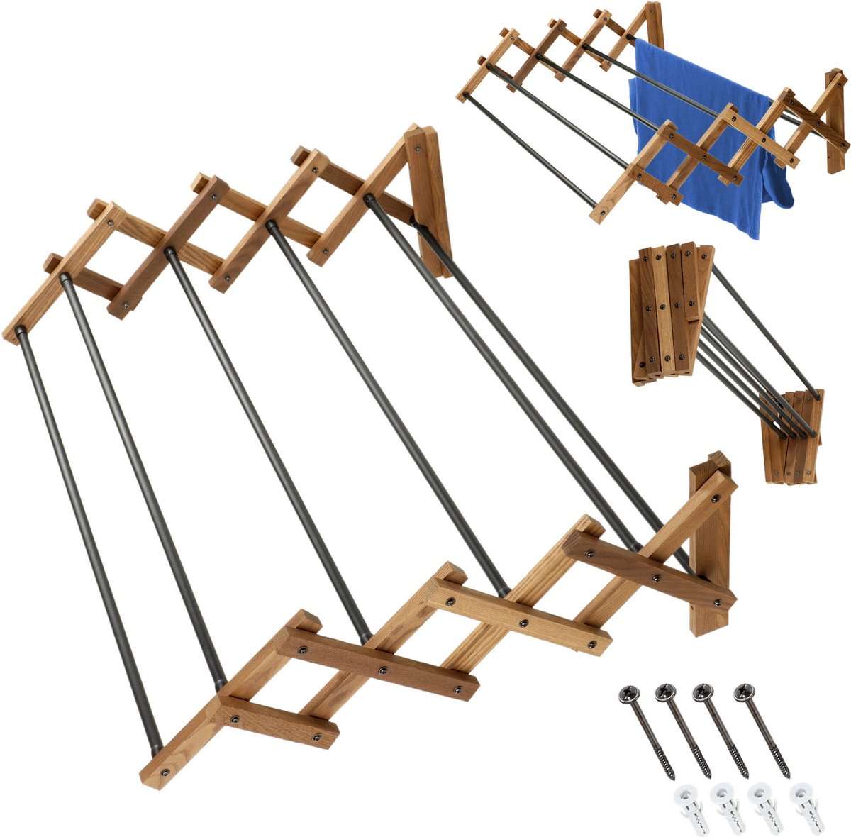 Ferrara accordeon wasdroger 80 cm voor automontage