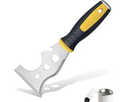 13 In 1 Multifunctioneel Plamuurmes - Verfkrabber - Verfschraper - Plamuurmes - Afsteekmes - Multifunctionele Schraper - Verf Verwijderen - Bouw Gereedschap - Roestvrij Staal - Soft-Grip Handvat - Verwijderen Behang - Voor Blikopener Thuis Diy