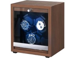 Top 10 Watchwinders 2026: Olvy Time - Watchwinder Hout - 3 Horloges - Horloge Opwinder - Met LED Verlichting - Horloge Winder