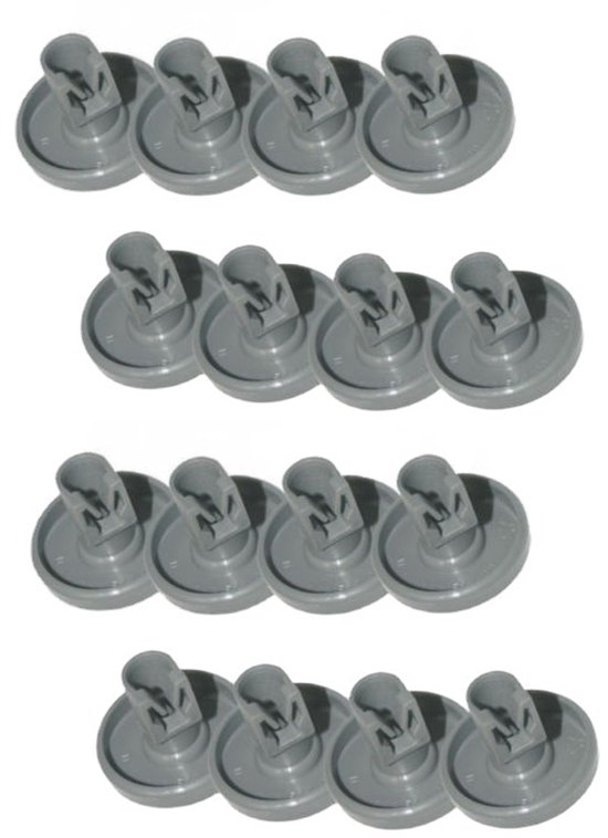 Lot De 8 Rouleaux / Roulettes De Panier Inférieur Pour Lave-Vaisselle AEG Electrolux Zanussi – Compatibles 50286965004, Montage Facile Et Résistants à La Chaleur