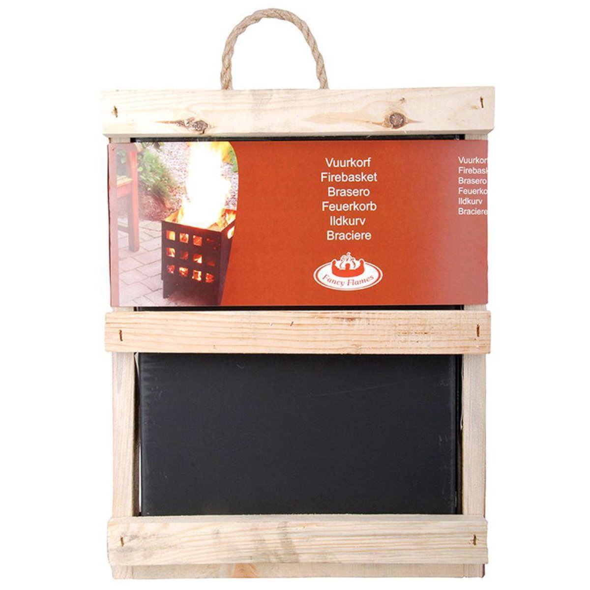 Esschert Design Brasero - 30 x 30 x 40 cm - Noir
