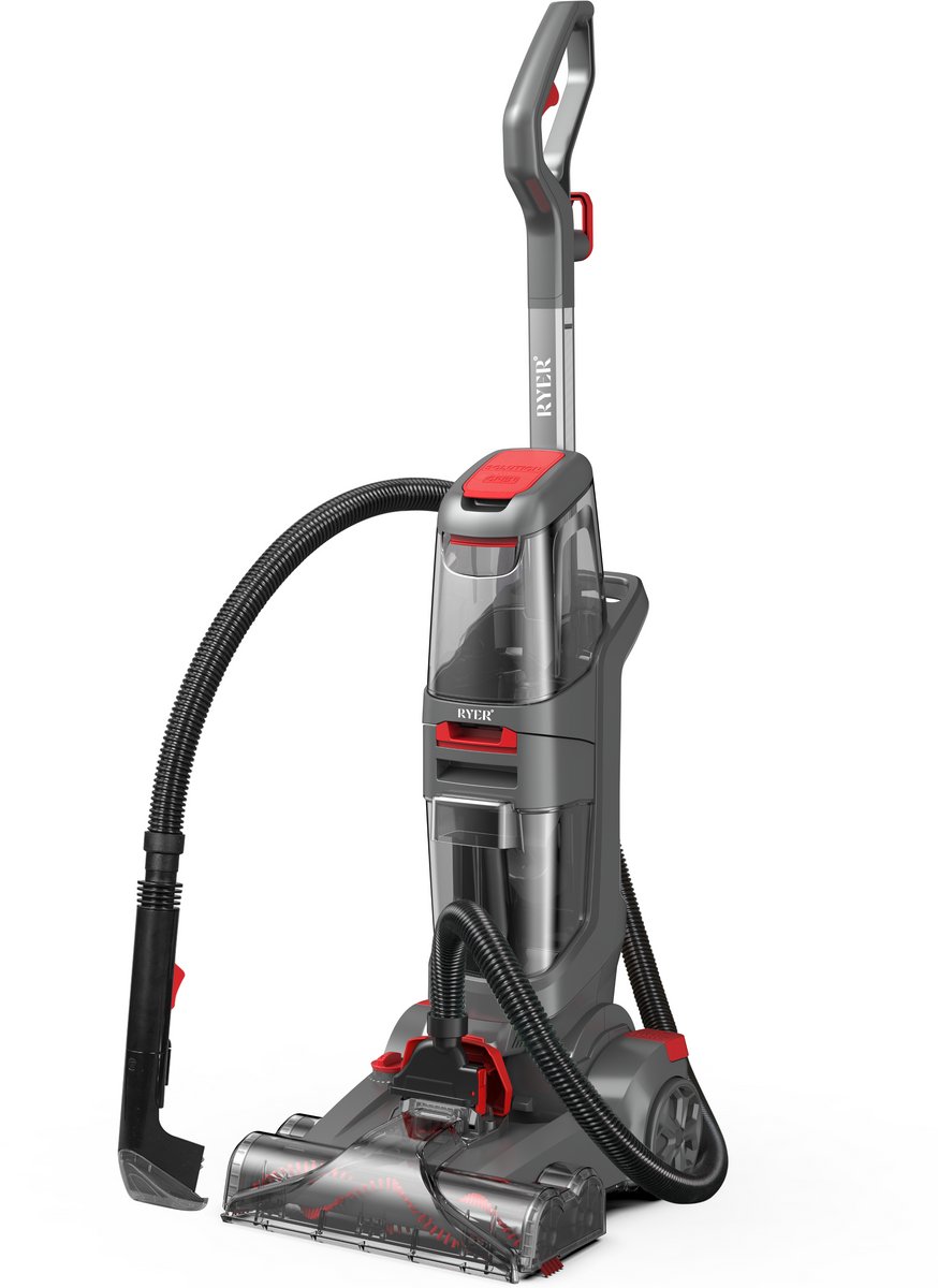 RYER Vlekkenreiniger Revive PRO - Tapijtreiniger - 800W - Voor Bank, Vloeren, Meubels & Auto - 2,5L Tank - 6,5m Snoer - Zonder Bukken