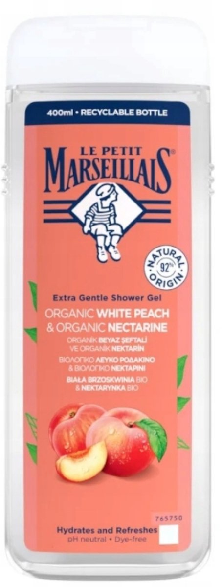 Goedkoopste Le Petit Marseillais - Witte Perzik & Nectarine BIO - Douchegel - 400ml