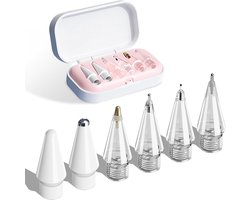 Vervangende Penpunten - 6 Stuks - Vervangende Potloodpunten Geschikt Voor Apple Pencil Pro，apple 2e 1e Generatie USB-C En Logitech Crayon Digital Pencil - Replacement Tips - Met Opbergdoos