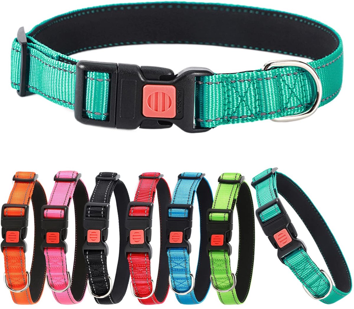 Ibenzoa® Reflecterende Hondenhalsband van Nylon voor Veiligheid en Comfort