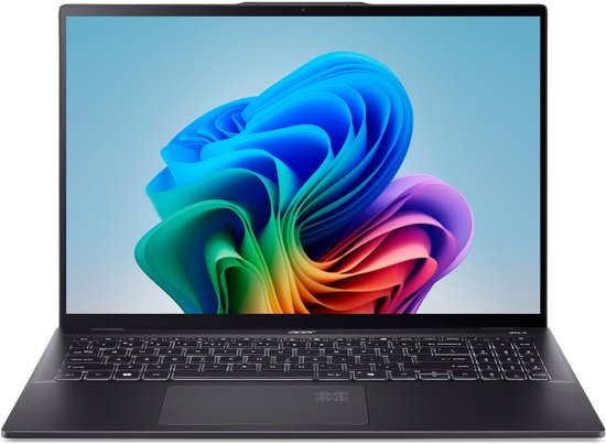 Swift 16 AI SF16-51-768U – Copilot+ PC – Laptop – 16 inch 2.8K OLED 120Hz – Core Ultra 7 (i7) – 32GB - 1TB SSD - Zwart - Acer - Hoofdafbeelding