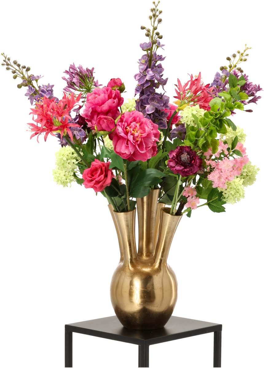 maxifleur Kunstplanten Handgebonden Kunstboeket Elisa Milano - Roze/Paars