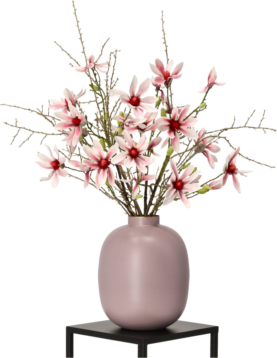 maxifleur Kunstplanten Handgebonden Kunstboeket Chloe Athene 85cm Roze