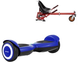 Jetson Prism Hoverboard Blauw Met Schokdemper Hoverkart Rood - All-Road 6.5 inch Wielen - Oxboard - LED Verlichting - UL2272 Gecertificeerd